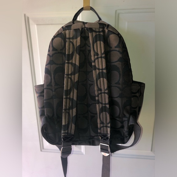 Coach brown monogram backpack - Picture 3 of 6